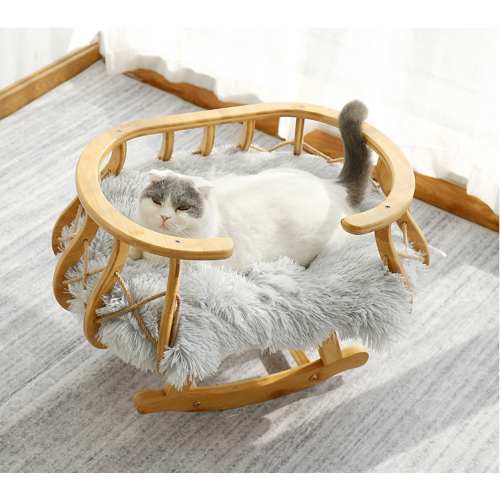 rocking table wooden swing cat hammock cat bed